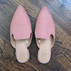 Target Velma, pink slip on mules, 6.5